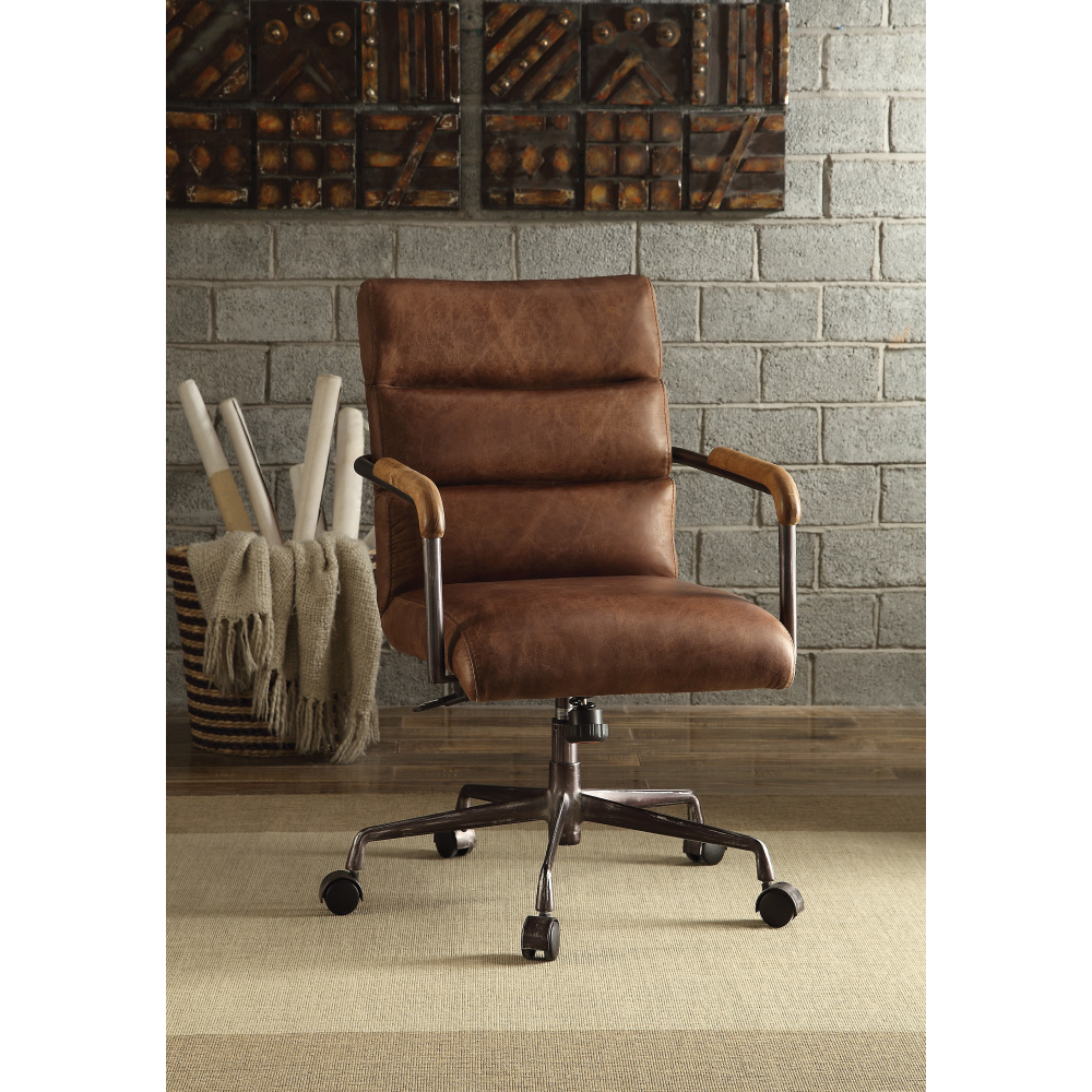 Binding Machine Comb - Harith Retro Brown Top Grain Leather