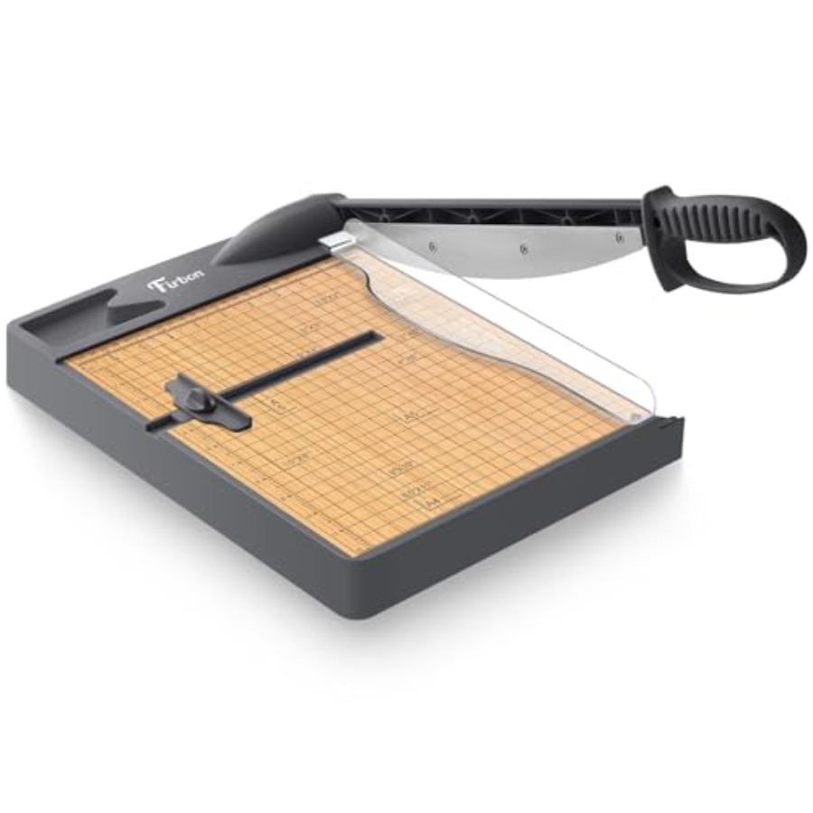 Binding Machine Comb - 12-Inch Wood Base Guillotine Paper Cutter,
