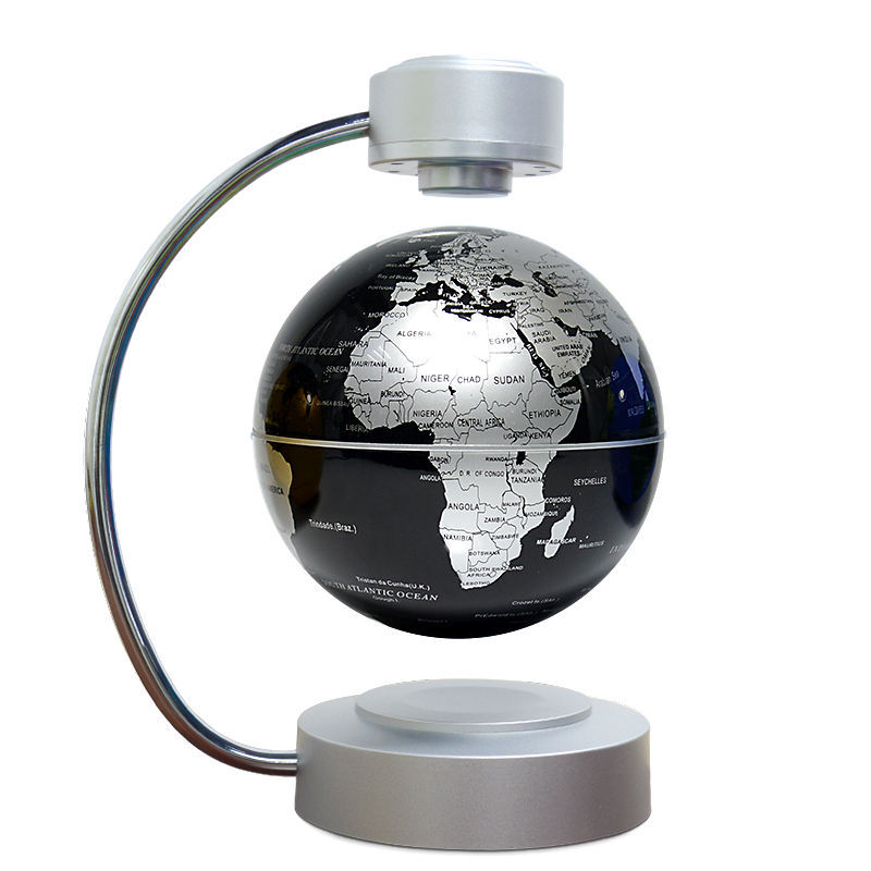 The Office Tech - Magnetic Levitation Globe with LED Light,