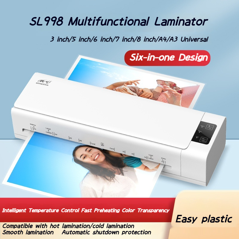 SL998 6-in-1 multifunctional A - огляд і ціна Laminator A3 Hot