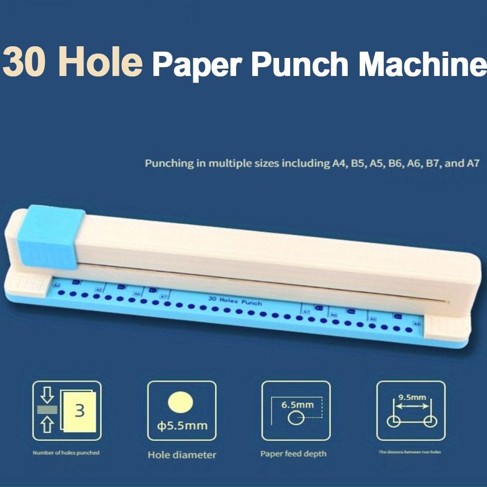 30 Hole Paper Punching Machine - огляд і ціна Binding Machine Comb