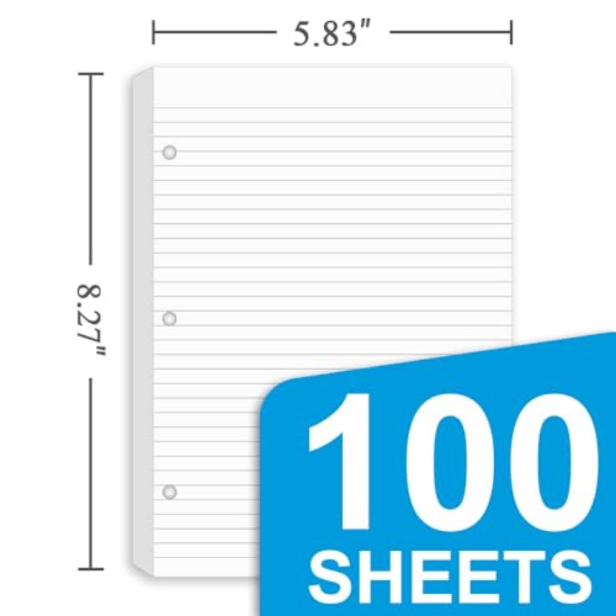 3 Pack Half Letter Lined Paper - огляд і ціна Binding Machine Comb