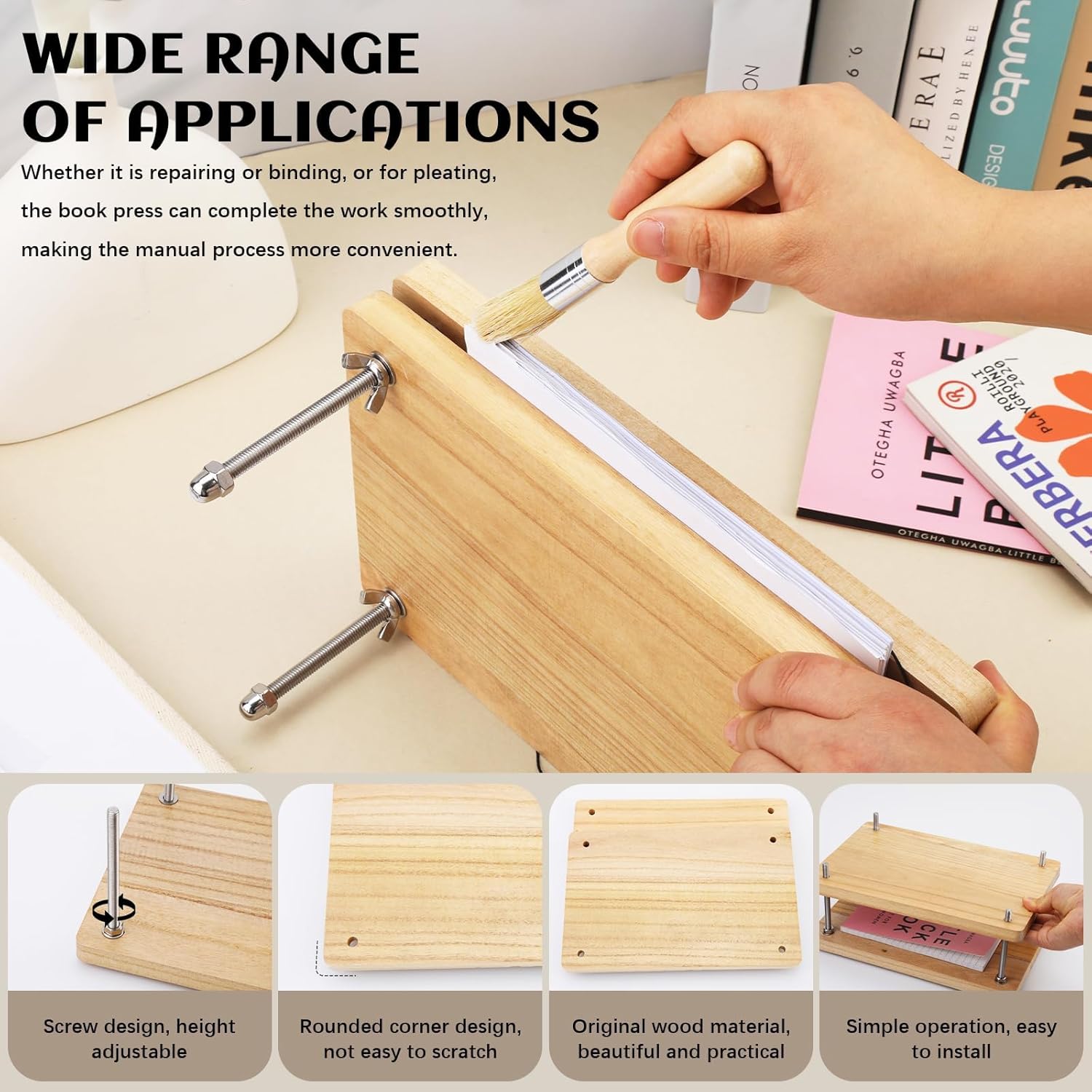 Wooden Book Press, Book Bindin - огляд і ціна Binding Machine Comb