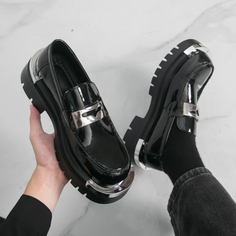 Men's thick soled leather shoe - огляд і ціна Office High Tech