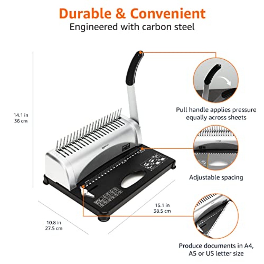 Basics Comb Binding Machine fo - огляд і ціна Binding Machine Comb