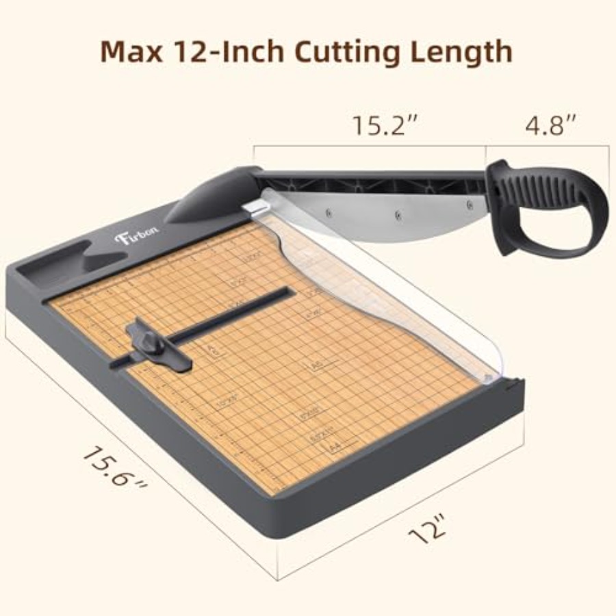 12-Inch Wood Base Guillotine P - огляд і ціна Binding Machine Comb