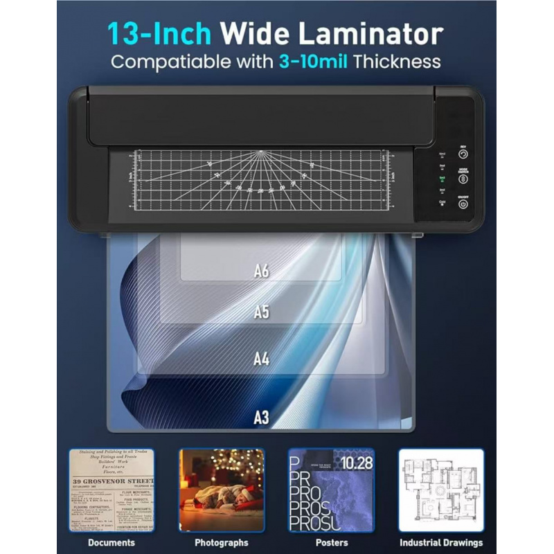 sl6316Fully Automatica3Multifu - огляд і ціна Laminator A3 Hot