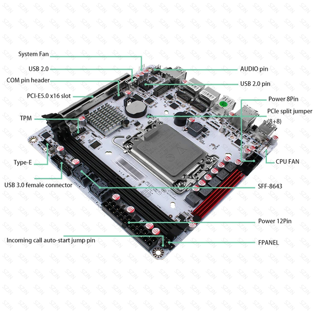 Q670 ITX NAS Motherboard Kit,  - огляд і ціна Office Tech Products